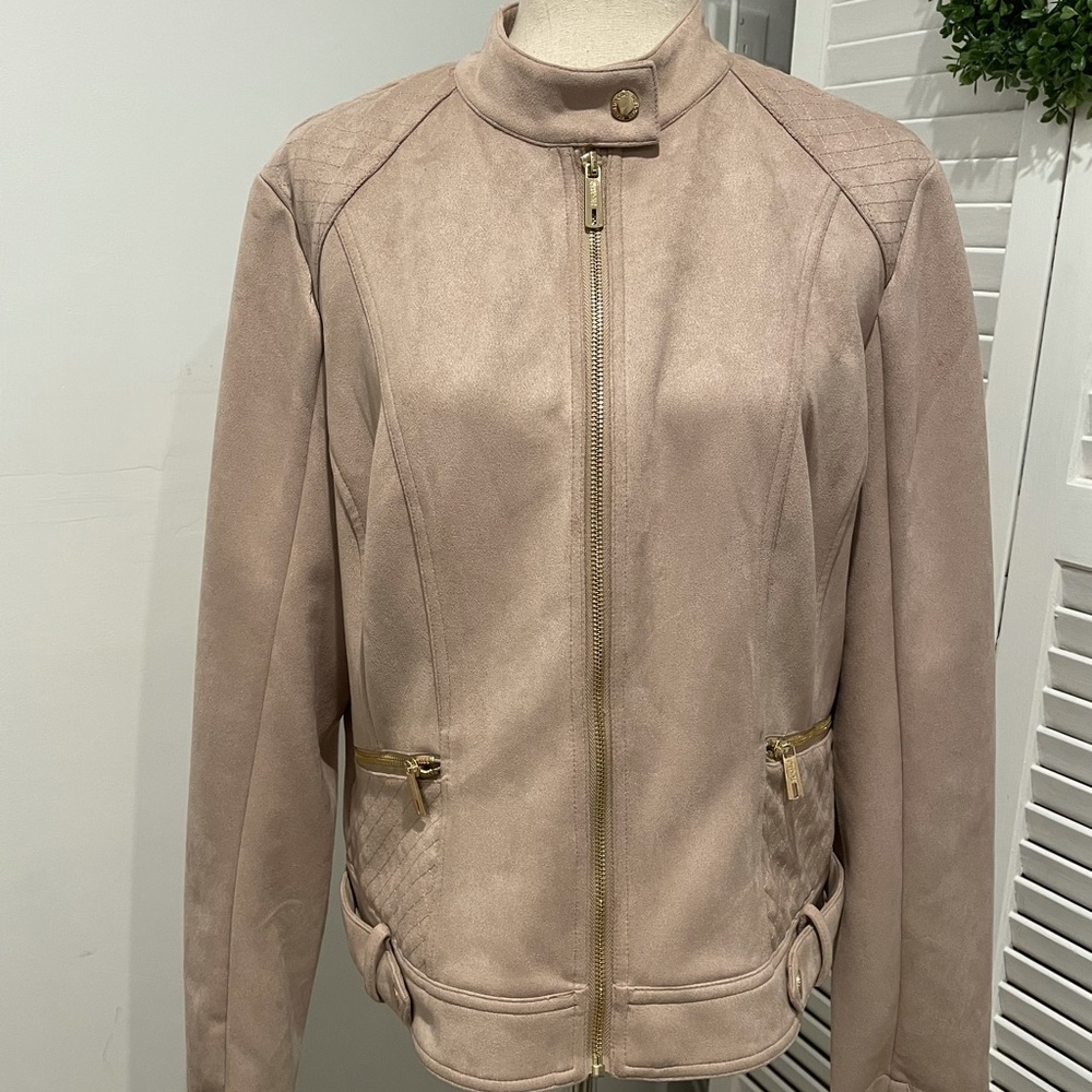 Kenneth Cole Reaction faux suede jacket size XLarge